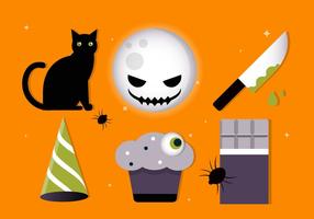 Raccolta di elementi vettoriali gratis di Halloween