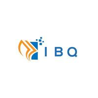 ibq credito riparazione contabilità logo design su bianca sfondo. ibq creativo iniziali crescita grafico lettera logo concetto. ibq attività commerciale finanza logo design. vettore