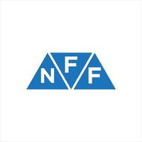 fnf triangolo forma logo design su bianca sfondo. fnf creativo iniziali lettera logo concetto. vettore