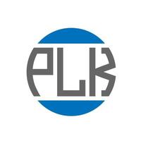 pk lettera logo design su bianca sfondo. pk creativo iniziali cerchio logo concetto. pk lettera design. vettore