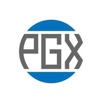 pgx lettera logo design su bianca sfondo. pgx creativo iniziali cerchio logo concetto. pgx lettera design. vettore