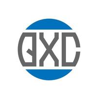 qxc lettera logo design su bianca sfondo. qxc creativo iniziali cerchio logo concetto. qxc lettera design. vettore