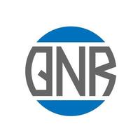 qnr lettera logo design su bianca sfondo. qnr creativo iniziali cerchio logo concetto. qnr lettera design. vettore