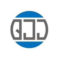 qjj lettera logo design su bianca sfondo. qjj creativo iniziali cerchio logo concetto. qjj lettera design. vettore