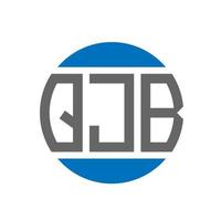 qjb lettera logo design su bianca sfondo. qjb creativo iniziali cerchio logo concetto. qjb lettera design. vettore