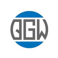 qgw lettera logo design su bianca sfondo. qgw creativo iniziali cerchio logo concetto. qgw lettera design. vettore