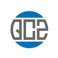 qcz lettera logo design su bianca sfondo. qcz creativo iniziali cerchio logo concetto. qcz lettera design. vettore