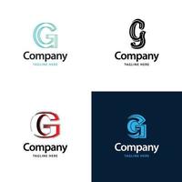 lettera g grande logo imballare design creativo moderno loghi design per il tuo attività commerciale vettore