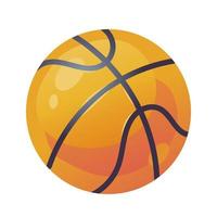 pallacanestro palla isolato vettore illustrazione su un' bianca sfondo.