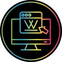 wikipedia vettore icona design