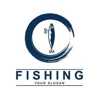 pesca logo vettore con slogan modello