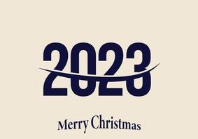 2023 nuovo anno testo design vettore