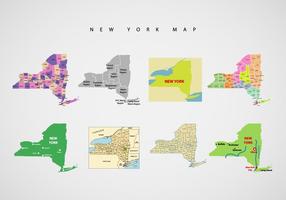New York Mappa vettoriale