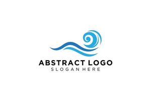 astratto acqua onda spruzzo logo simbolo e icona design. vettore