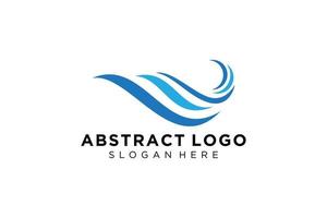 astratto acqua onda spruzzo logo simbolo e icona design. vettore