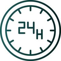 24 ore vettore icona design