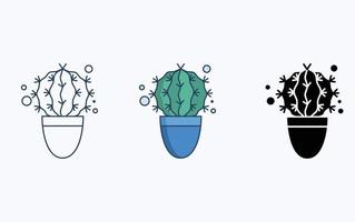 cactus pianta illustrazione icona vettore