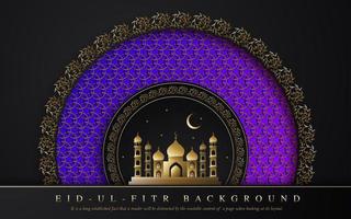 royal ramadan eid ul fitr design vettore