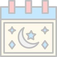 Ramadan calendario vettore icona design