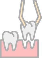 denti estrazione vettore icona design