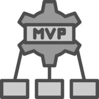 mvp vettore icona design