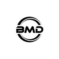 bmd lettera logo design nel illustrazione. vettore logo, calligrafia disegni per logo, manifesto, invito, eccetera.