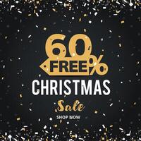 Natale giorno sconto vendita vettore . vettore 55 per cento vendita icona. sconto prezzo via e i saldi design modello. shopping e Basso prezzo simboli. 55 per cento gratuito saldi.