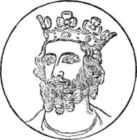 edward ii, Vintage ▾ illustrazione vettore