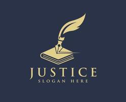 giustizia logo, legge logo design vettore, legge azienda vettore