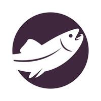 illustrazione di progettazione di logo di pesce vettore