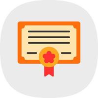 certificato vettore icona design