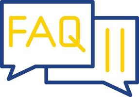 FAQ vettore icona design