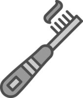 spazzolino vettore icona design