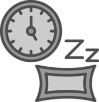addormentato tempo vettore icona design