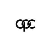 lettere qoc logo semplice moderno pulito vettore