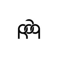 lettere raq logo semplice moderno pulito vettore