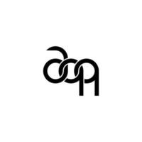 lettere aqq logo semplice moderno pulito vettore
