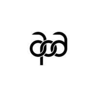 lettere apa logo semplice moderno pulito vettore