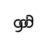 lettere gda logo semplice moderno pulito vettore