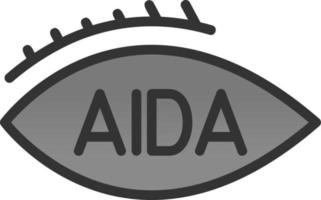 aida vettore icona design