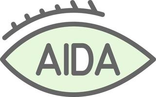 aida vettore icona design