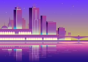 Tramonto di Melbourne Free Vector