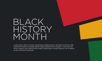 disegno di sfondo del mese di storia nera. illustrazione vettoriale. vettore
