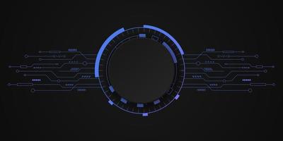 astratto tecnologia sfondo. Ciao Tech digitale e comunicazione concetto. vettore sfondo design con circuito linea. vettore illustrazione.