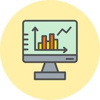 statistica vettore icona