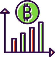 criptovaluta investimento vettore icona design