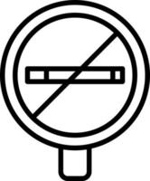 no fumo vettore icona design
