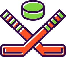 ghiaccio hockey vettore icona design