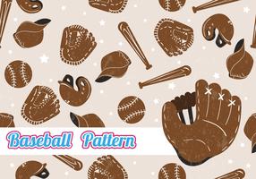 Softball Seamless Pattern vettore