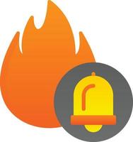 fuoco allarme vettore icona design